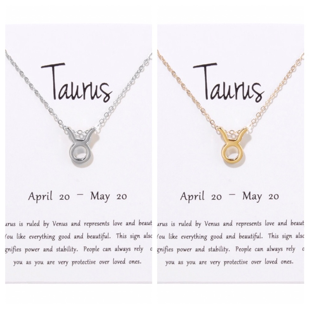 Taurus ♉️ Zodiac Sign Necklace